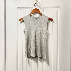 Vintage Principles Ribbed Knit Tank Grey – M